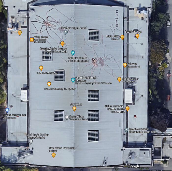 The Seattle Center Has Fallen To Giant Spiders! Flee, For There Is No Salvation From Their Hunger!