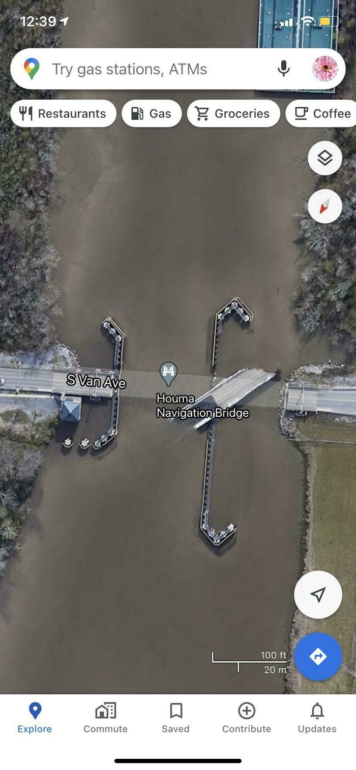 What Happened To This Bridge? My Dad Drives Over It Almost Every Day And He Said He Has No Idea What’s Going On In This Photo