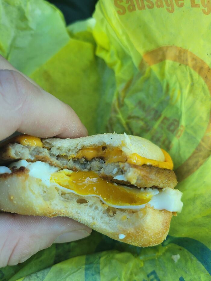 My Mcmuffin Egg Had Runny Yolk This Morning