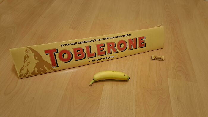 This Big Toblerone Compared To A Small One I Bought