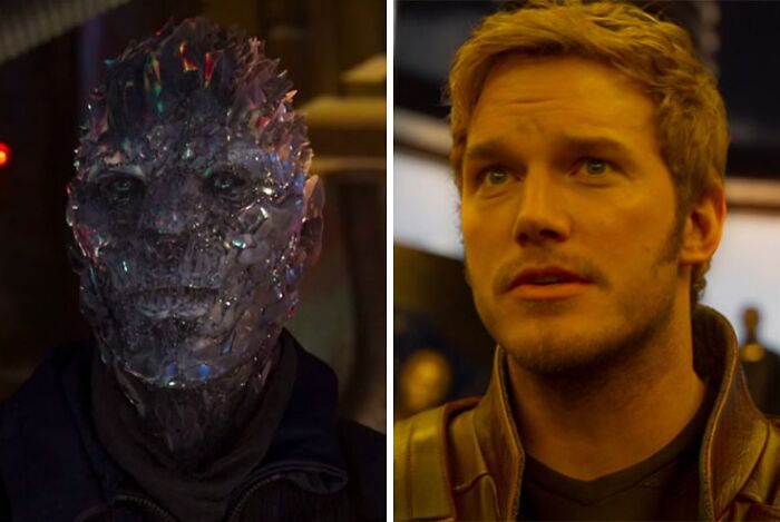 Michael Rosenbaum as Martinex and Chris Pratt as Star-Lord