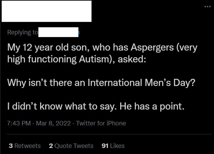 Someone Ought To Tell This Kid('s Parent) That There Is One