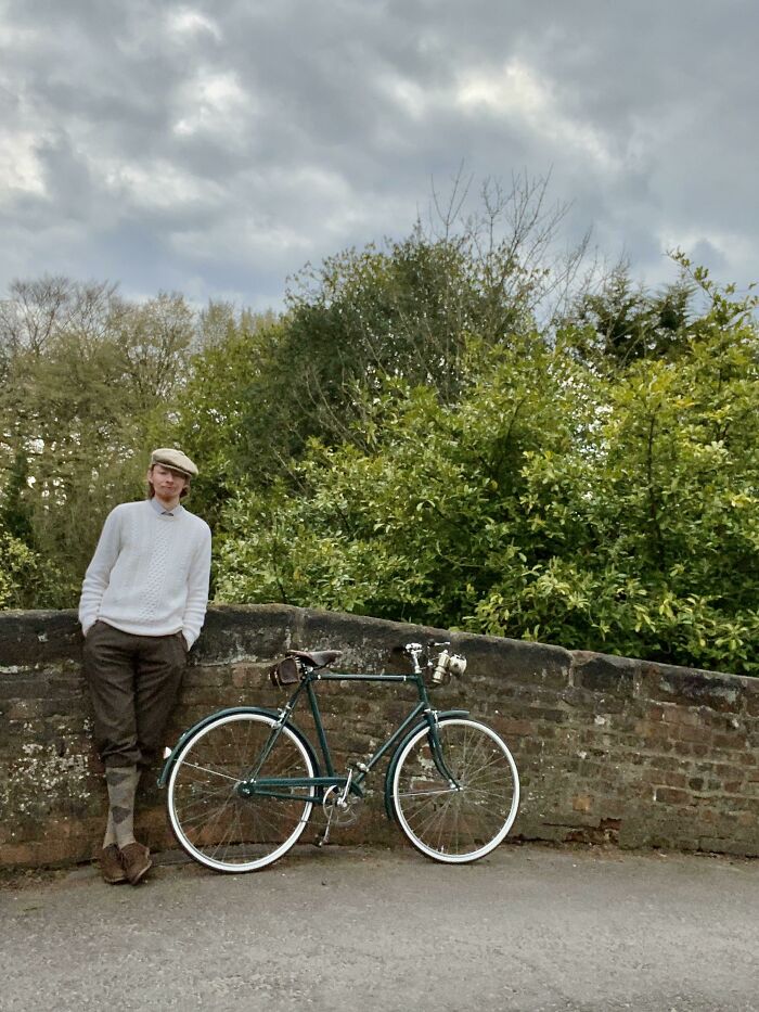 My Vintage Cycling Outfit And The Vintage Bicycle (1958) That I Restored Myself