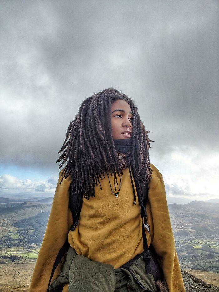 First Time Climbing A Mountain And Had To Let That Hair Fiercely Flow At The Peak!