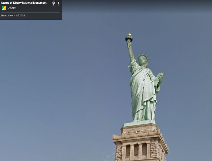 The Algorithm Used To Blur Faces Blurred The Statue Of Liberty