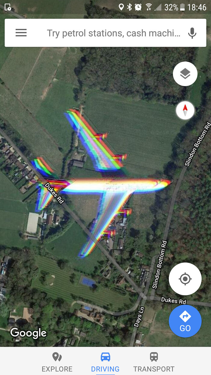 Virgin Atlantic Photo-Bombed The Satellite Image