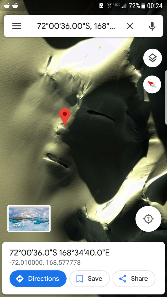 Uhmmm Tf Is This Google ? Here's The Coords: 72°00'36.00"S, 168°34'40.00"E
