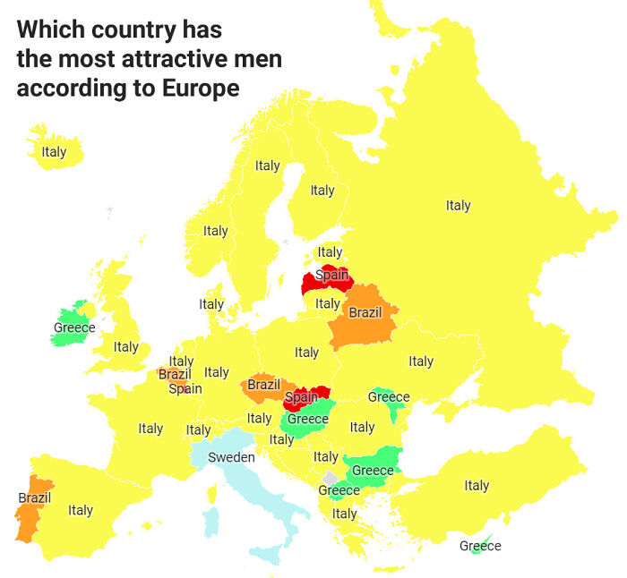 Which Country Has The Most Attractive Men According To Europe