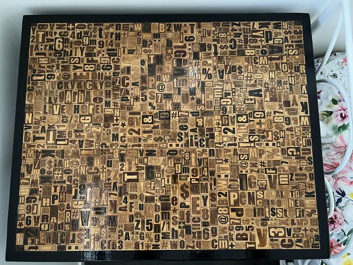 My Daughter Needed A Small Sized Desk. So I Made Her A Desk With Letterpress Inspired Desktop With Hidden Compartments And Features