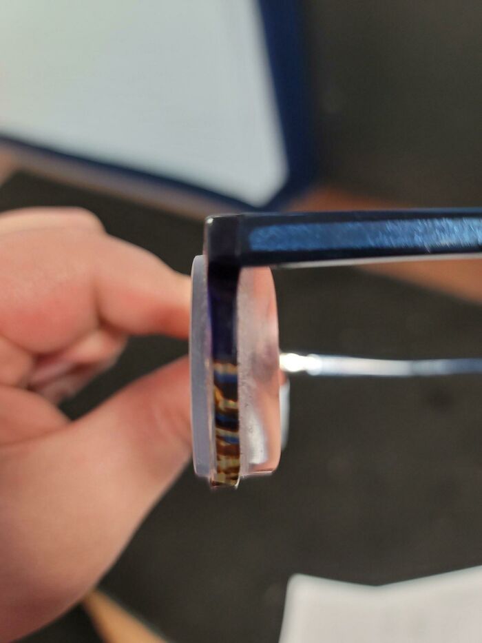 Daughter’s New Glasses. Even With The Thinned Out Lenses