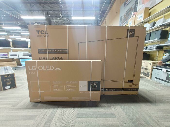 55in TV vs. The New 98in We Sell