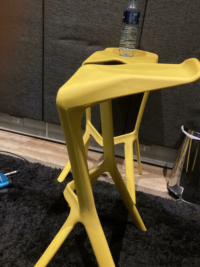 The Chairs At Work Are Slanted Because They Don’t Want Us To Sit For Too Long. The Lip At The Back Means You Can’t Even Turn Them Around