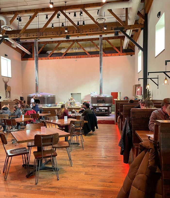 An Old Movie Theater In Jackson, WY, Was Repurposed Into A Hand-Fired Pizza Restaurant