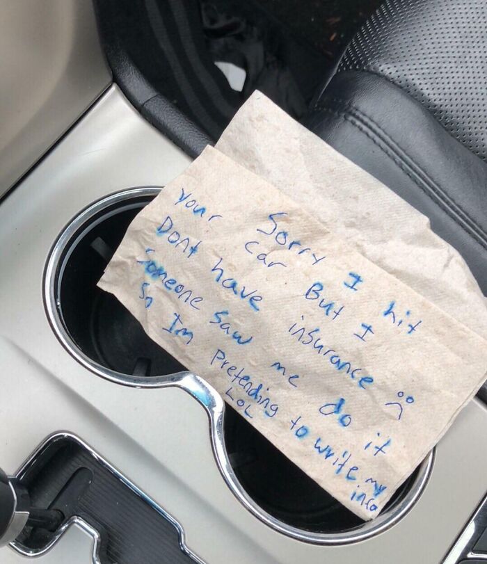 Found This Note On My Car After Work