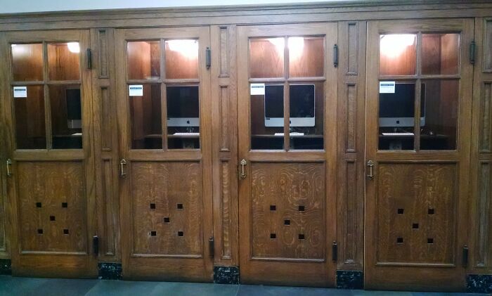 Repurposed Payphone Booths At My University Have Campus Computers In Them