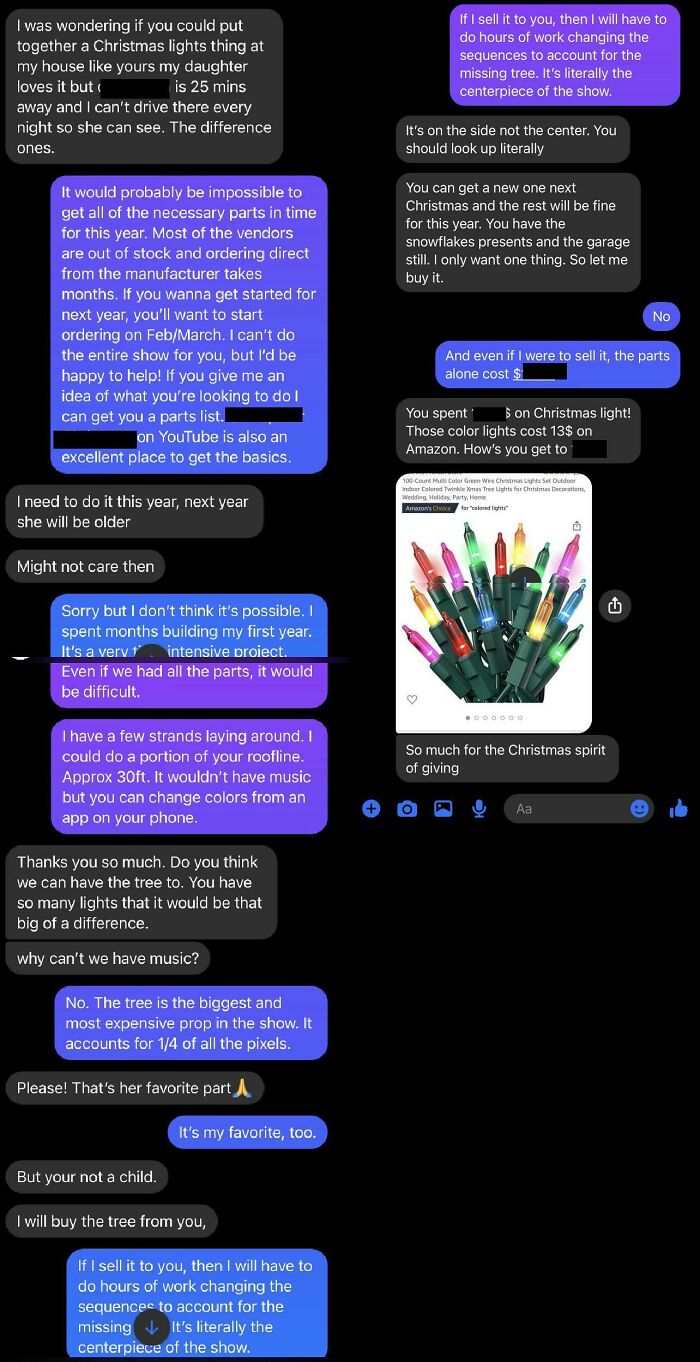 Text message exchange showing difficult potential buyer interactions, illustrating why selling online can be such a pain.