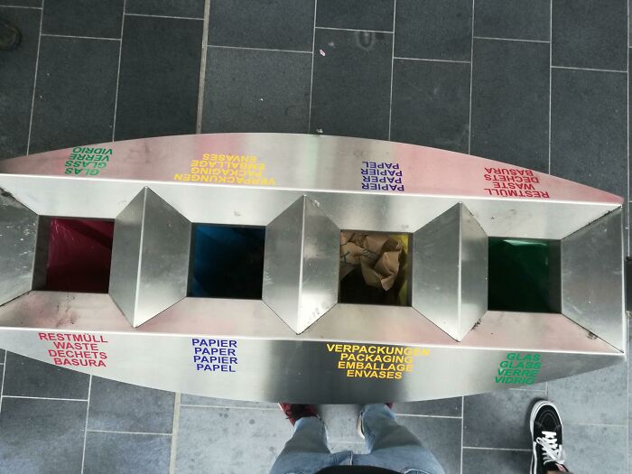 This Trashcan At Frankfurt Main Station