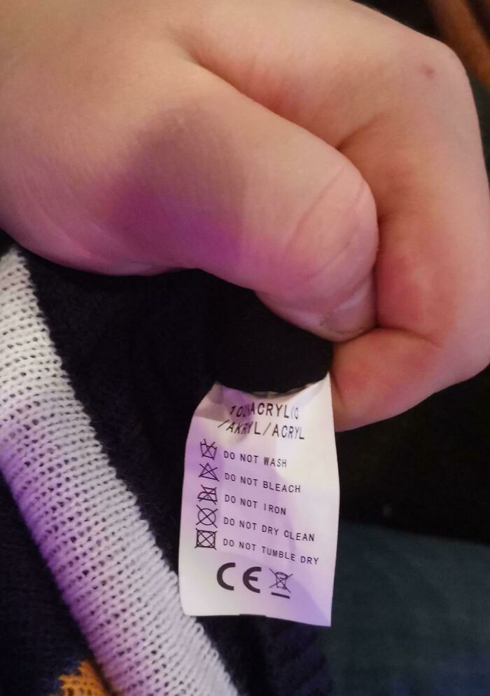 The Sweater I Bought Cannot Be Maintained