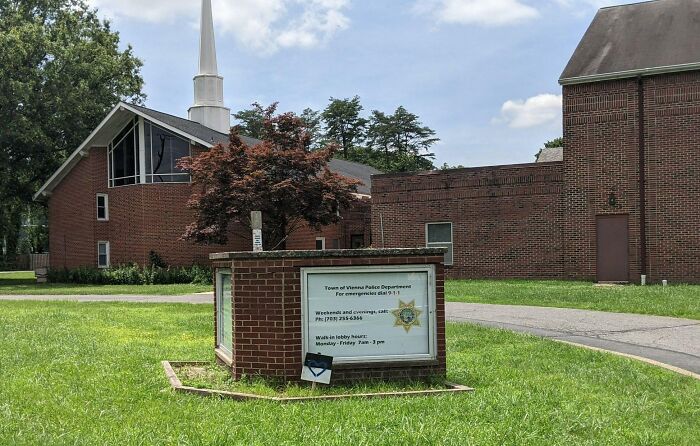 Police Station In A Former Church Building. Vienna, VA, USA