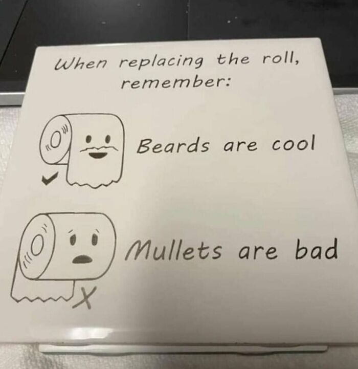 Toilet Paper Orientation Guide. I Printed One Out For My Commode