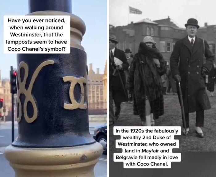 The Symbols On Lampposts Around Westminster Stand For "City Council" Instead Of Coco Chanel As Many Thought