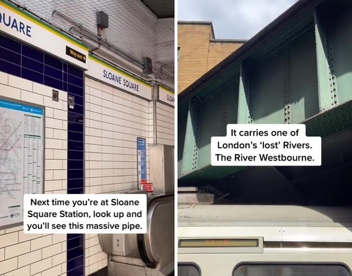 A Massive Pipe At Sloane Square Station Carries One Of London's "Lost" Rivers–the River Westbourne