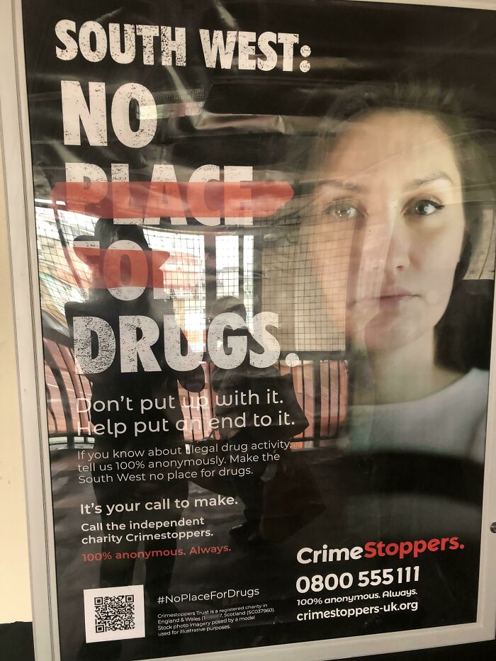 Very Confused Messaging. Why Strike Out The Part That Leaves It Meaning The Same?