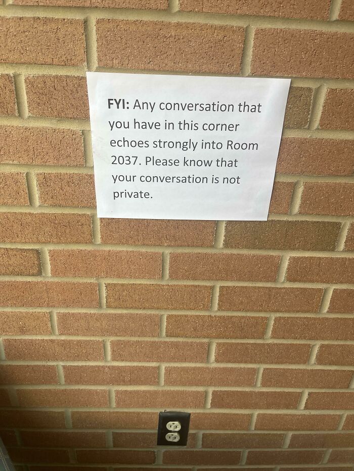 Found In My High School. I Would Not Like To Know What Necessitated This