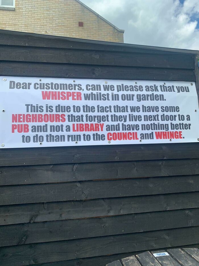 Buys House Next To Pub, Complains When Pub Is Noisy