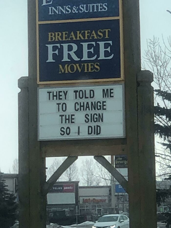 Now Why Did This Sign Need Changing