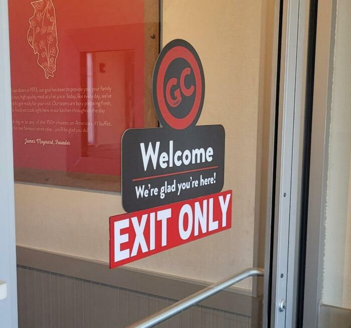 We're Glad You're Here, But Go Over There