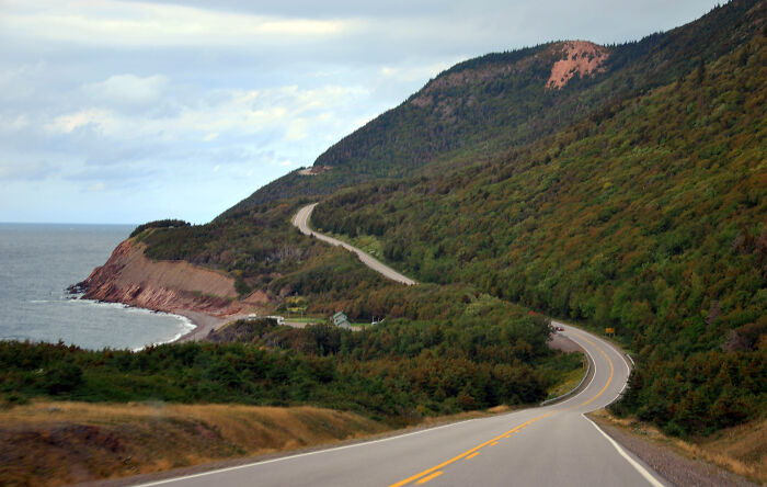 Picture of Cabot trail road with nature