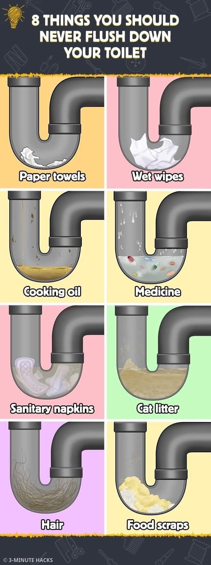 8 Things You Should Never, Ever Flush Down Your Toilet
