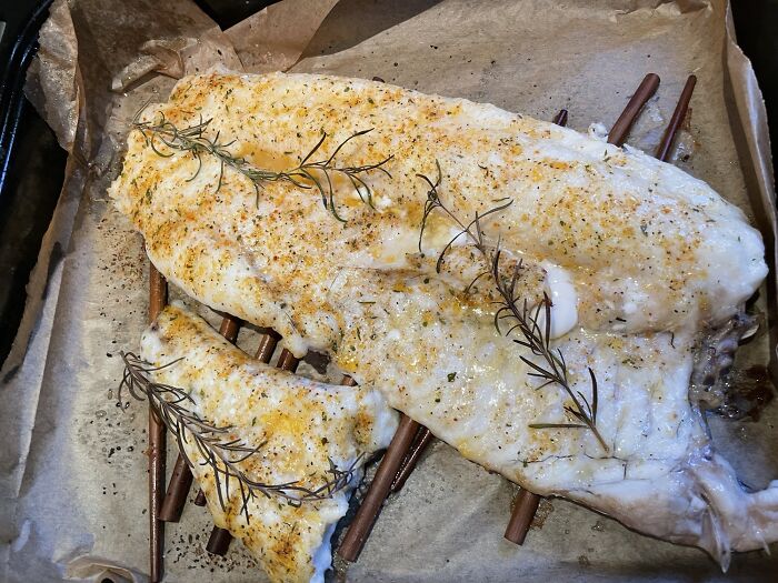 Put Chopsticks Underneath The Fish (Probably Works With Other Food As Well) You Are Cooking So It Doesn’t Stick To The Pan Or The Paper