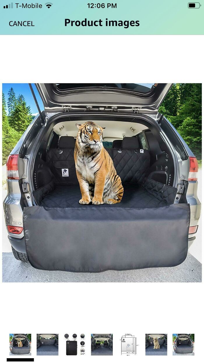 Forro de carga para transportar con seguridad a tu tigre mascota