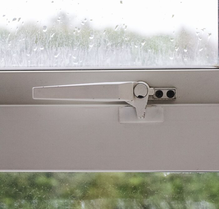 White Window Handle 