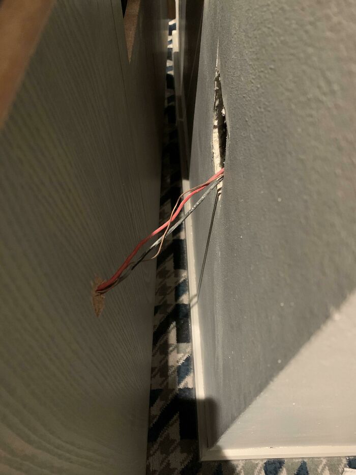 Hotel Room, Cape Town, Sa. White Romex, To Some Kind Of Hidden Power Strip