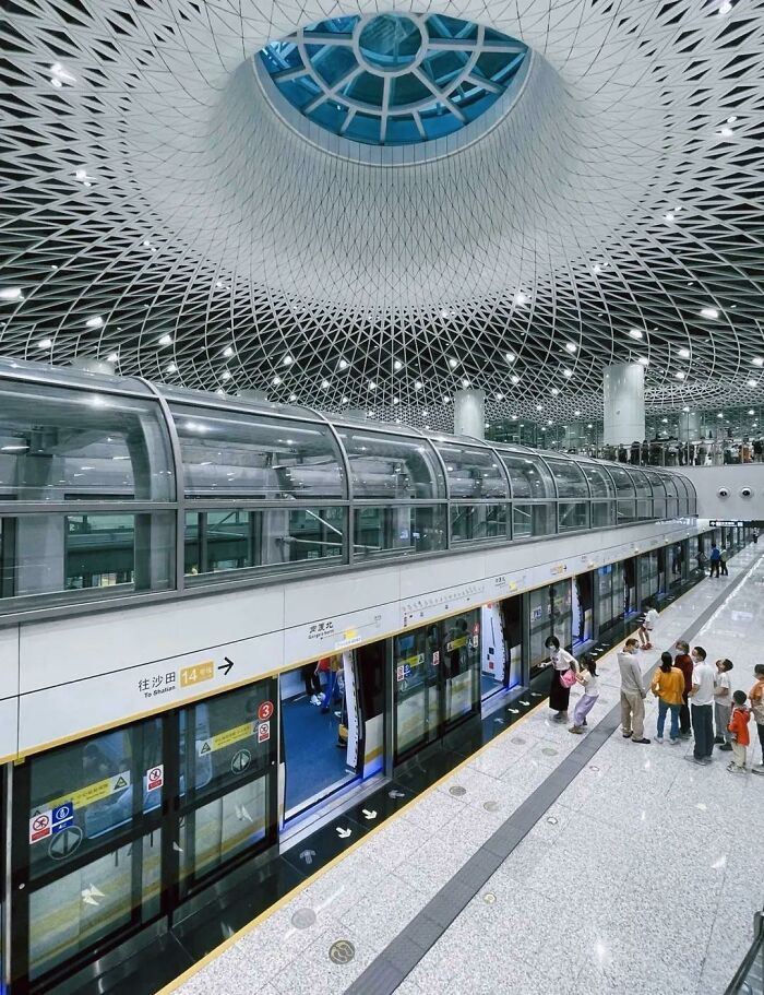 Subway Station In Shenzhen, China