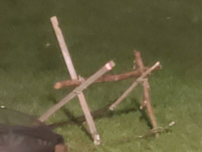 Professionally Made And Polished Thing To Hold Log When I Saw