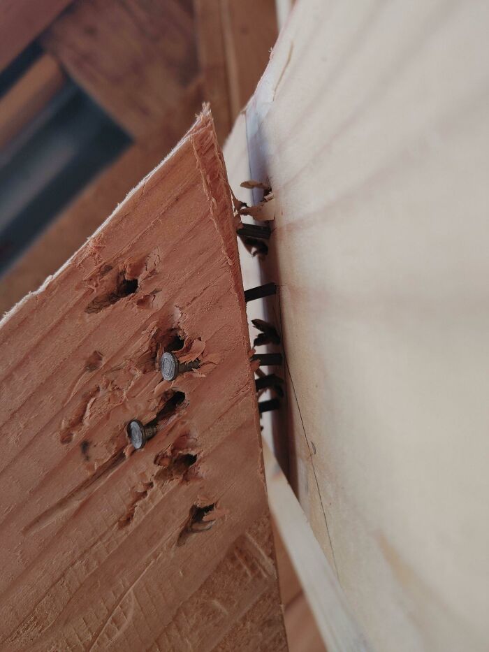 The Excellent Framing Work At A Job Site I'm At