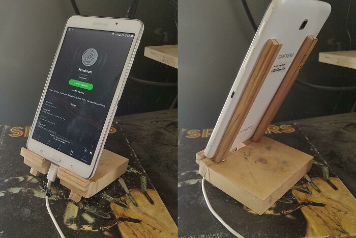I Also Made A Sh**ty Phone/Tablet Stand
