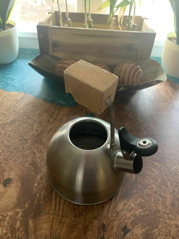 Was Told You Guys Might Appreciate My Teapot. Kettle Handle Used To Get Hot. Not Anymore