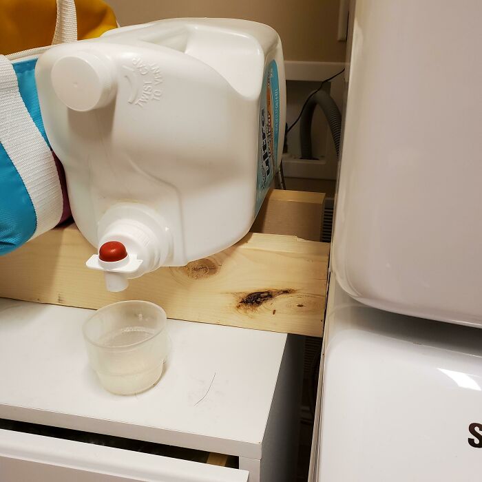 Check Out My New Laundry Shelf. I Made It Myself