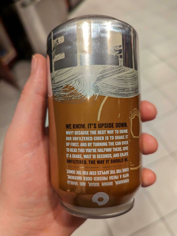 Fun Label On My Cider