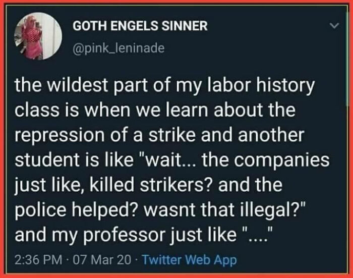 Acab, The Labor History Version