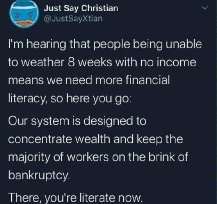 Financial Literacy In One Sentence