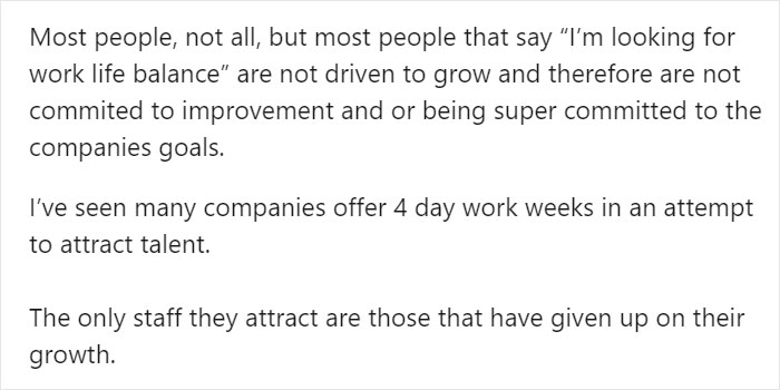 CEO Makes A LinkedIn Post Saying "Never Hire Anyone That's Looking For Work Life Balance," And It Backfires