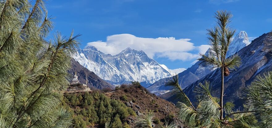 Panorama View Including Mount Everest
