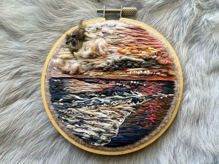 Artist Creates Moving Landscapes With Needle And Thread