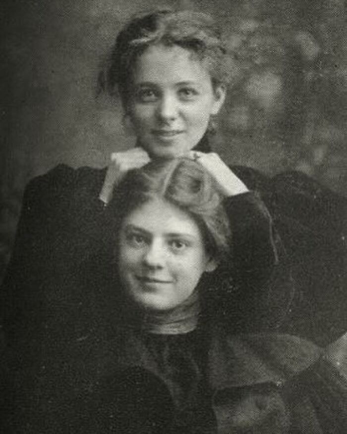 Portrait Of Actresses Maude Adams And Ethel Barrymore, Taken In New York, Circa 1897
